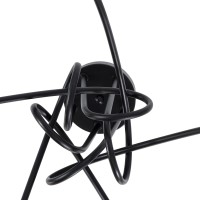 GLOBOSTAR® PAULELI 01127 Μοντέρνο Φωτιστικό Οροφής με Ντουί 5 x E27 AC 220-240V IP20 - Μαύρο - Μ76 x Π76 x Υ45cm