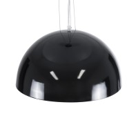 GLOBOSTAR® SERENIA 01151 Μοντέρνο Κρεμαστό Φωτιστικό Οροφής με Ντουί 1 x E27 AC 220-240V IP20 - Μαύρο & Λευκό - Μ40 x Π40 x Υ20cm