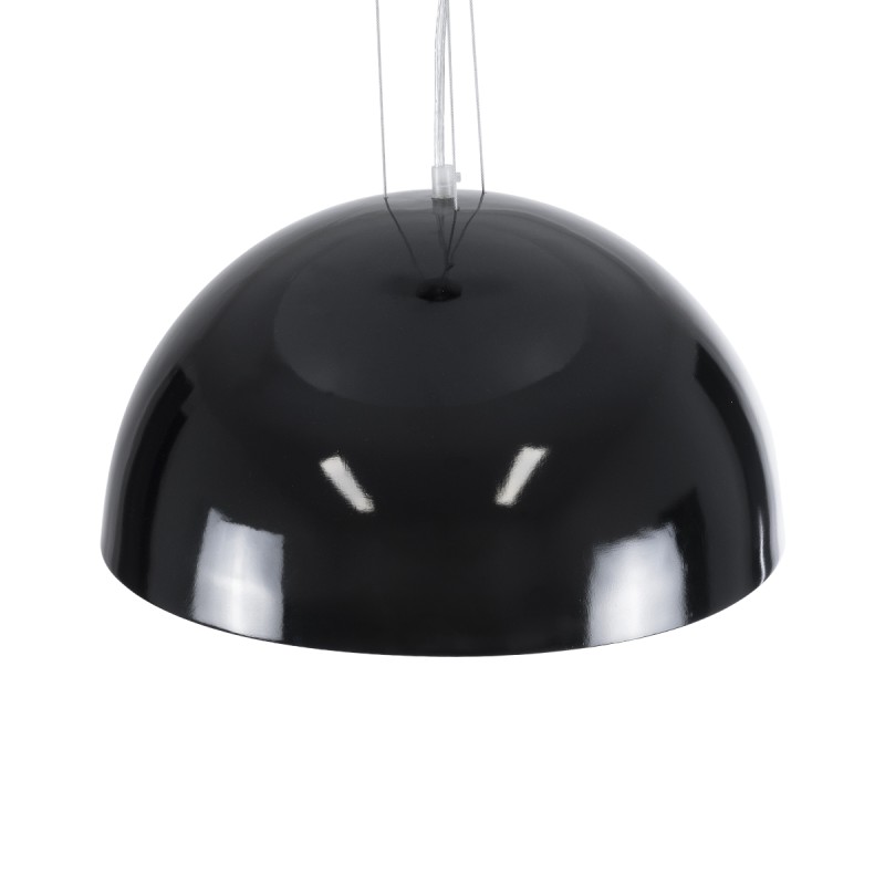 GLOBOSTAR® SERENIA 01151 Μοντέρνο Κρεμαστό Φωτιστικό Οροφής με Ντουί 1 x E27 AC 220-240V IP20 - Μαύρο & Λευκό - Μ40 x Π40 x Υ20cm