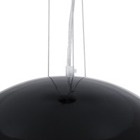 GLOBOSTAR® SERENIA 01151 Μοντέρνο Κρεμαστό Φωτιστικό Οροφής με Ντουί 1 x E27 AC 220-240V IP20 - Μαύρο & Λευκό - Μ40 x Π40 x Υ20cm