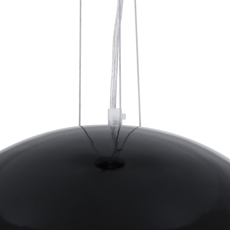 GLOBOSTAR® SERENIA 01151 Μοντέρνο Κρεμαστό Φωτιστικό Οροφής με Ντουί 1 x E27 AC 220-240V IP20 - Μαύρο & Λευκό - Μ40 x Π40 x Υ20cm