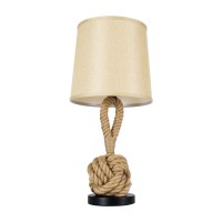 GLOBOSTAR® MONKEYFIST 01162 Vintage Επιτραπέζιο Φωτιστικό Πορτατίφ με Ντουί 1 x E27 AC 220-240V IP20 - Μπεζ - Μ27 x Π27 x Υ58cm