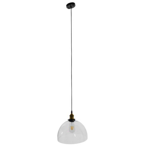 GLOBOSTAR® WICKHAM 01171 Vintage Κρεμαστό Φωτιστικό Οροφής με Ντουί 1 x E27 AC 220-240V IP20 - Πολύχρωμο - Μ30 x Π30 x Y25cm
