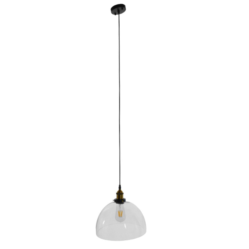 GLOBOSTAR® WICKHAM 01171 Vintage Κρεμαστό Φωτιστικό Οροφής με Ντουί 1 x E27 AC 220-240V IP20 - Πολύχρωμο - Μ30 x Π30 x Y25cm