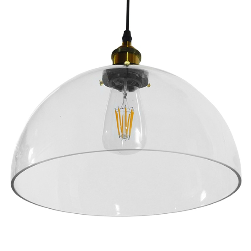 GLOBOSTAR® WICKHAM 01171 Vintage Κρεμαστό Φωτιστικό Οροφής με Ντουί 1 x E27 AC 220-240V IP20 - Πολύχρωμο - Μ30 x Π30 x Y25cm