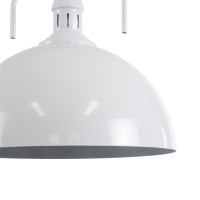 GLOBOSTAR® LARKIN 01174 Vintage Κρεμαστό Φωτιστικό Οροφής με Ντουί 1 x E27 AC 220-240V IP20 - Λευκό - Μ30 x Π30 x Y28cm