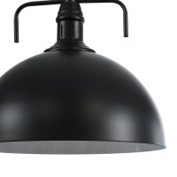 GLOBOSTAR® LARKIN 01175 Vintage Κρεμαστό Φωτιστικό Οροφής με Ντουί 1 x E27 AC 220-240V IP20 - Μαύρο - Μ30 x Π30 x Y28cm