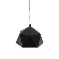 GLOBOSTAR® HEXAGON 01194 Μοντέρνο Κρεμαστό Φωτιστικό Οροφής με Ντουί 1 x E27 AC 220-240V IP20 - Μαύρο & Χρυσό - Μ25 x Π25 x Υ15cm