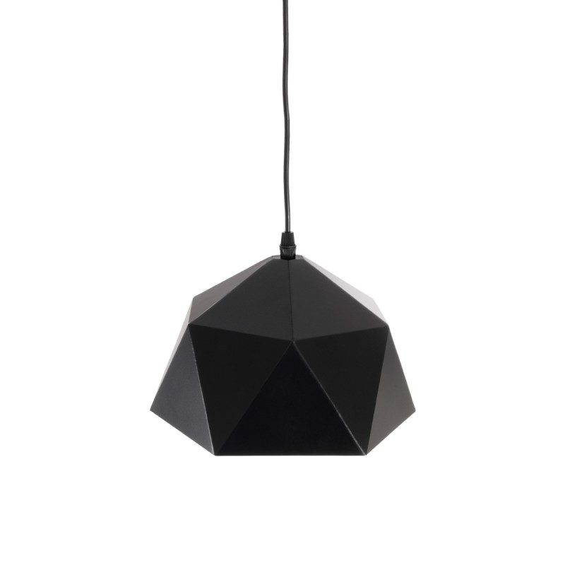 GLOBOSTAR® HEXAGON 01194 Μοντέρνο Κρεμαστό Φωτιστικό Οροφής με Ντουί 1 x E27 AC 220-240V IP20 - Μαύρο & Χρυσό - Μ25 x Π25 x Υ15cm