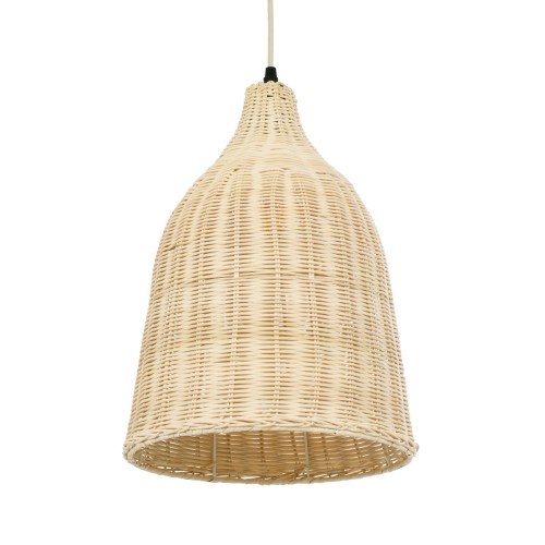 GLOBOSTAR® BAHAMAS 01202 Boho Κρεμαστό Φωτιστικό Οροφής με Ντουί 1 x E27 AC 220-240V IP20 - Μπεζ - Μ30 x Π30 x Υ40cm