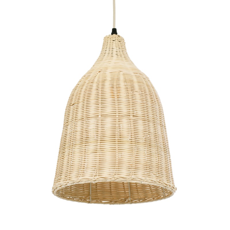 GLOBOSTAR® BAHAMAS 01202 Boho Κρεμαστό Φωτιστικό Οροφής με Ντουί 1 x E27 AC 220-240V IP20 - Μπεζ - Μ30 x Π30 x Υ40cm