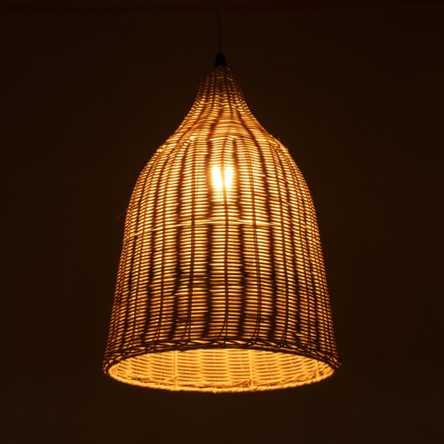 GLOBOSTAR® BAHAMAS 01202 Boho Κρεμαστό Φωτιστικό Οροφής με Ντουί 1 x E27 AC 220-240V IP20 - Μπεζ - Μ30 x Π30 x Υ40cm
