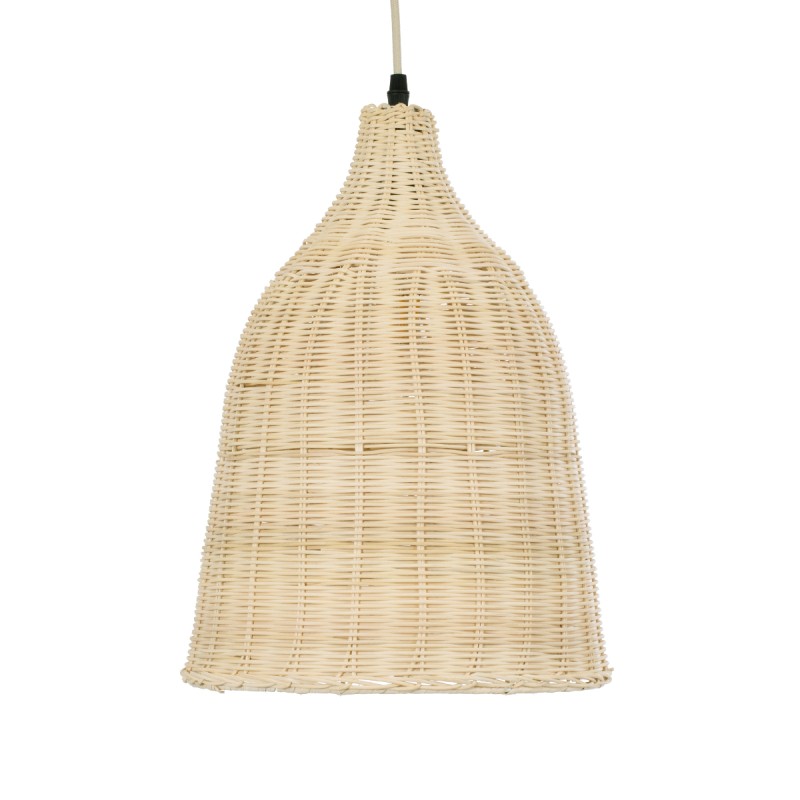 GLOBOSTAR® BAHAMAS 01202 Boho Κρεμαστό Φωτιστικό Οροφής με Ντουί 1 x E27 AC 220-240V IP20 - Μπεζ - Μ30 x Π30 x Υ40cm