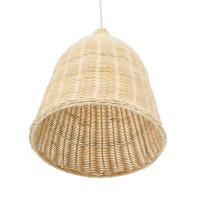 GLOBOSTAR® BAHAMAS 01202 Boho Κρεμαστό Φωτιστικό Οροφής με Ντουί 1 x E27 AC 220-240V IP20 - Μπεζ - Μ30 x Π30 x Υ40cm