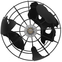 GLOBOSTAR® EARTH 01205 Vintage Κρεμαστό Φωτιστικό Οροφής με Ντουί 1 x E27 AC 220-240V IP20 - Μαύρο - Μ30 x Π30 x Υ30cm