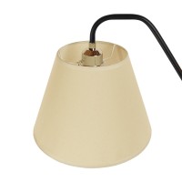 GLOBOSTAR® TIFFANY 01206 Μοντέρνο Επιδαπέδιο Φωτιστικό με Ντουί 1 x E27 AC 220-240V IP20 - Μπεζ & Λευκό - Μ28 x Π28 x Υ140cm
