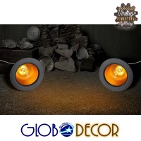 GLOBOSTAR® CHARLO 01214 Vintage Κρεμαστό Φωτιστικό Οροφής με Ντουί 1 x E27 AC 220-240V IP20 - Μαύρο & Χρυσό - Μ26 x Π26 x Υ16cm