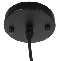 GLOBOSTAR® NUNZIATA 01236 Vintage Κρεμαστό Φωτιστικό Οροφής με Ντουί 1 x E27 AC 220-240V IP20 - Μαύρο & Χρυσό - Μ26 x Π26 x Υ40cm