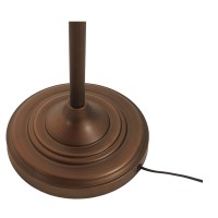 GLOBOSTAR® SILENE 01243 Vintage Επιδαπέδιο Φωτιστικό με Ντουί 1 x E27 AC 220-240V IP20 - Μαύρο & Χρυσό - Μ30 x Π30 x Υ194cm
