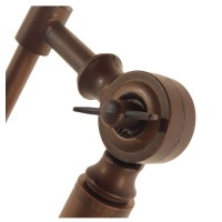 GLOBOSTAR® SILENE 01243 Vintage Επιδαπέδιο Φωτιστικό με Ντουί 1 x E27 AC 220-240V IP20 - Μαύρο & Χρυσό - Μ30 x Π30 x Υ194cm