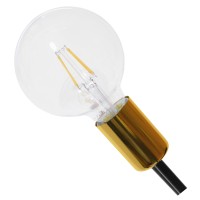 GLOBOSTAR® OLINDA 01244 Μοντέρνο Φωτιστικό Οροφής με Ντουί 10 x E27 AC 220-240V IP20 - Μαύρο & Χρυσό - Μ102 x Π102 x Υ17cm