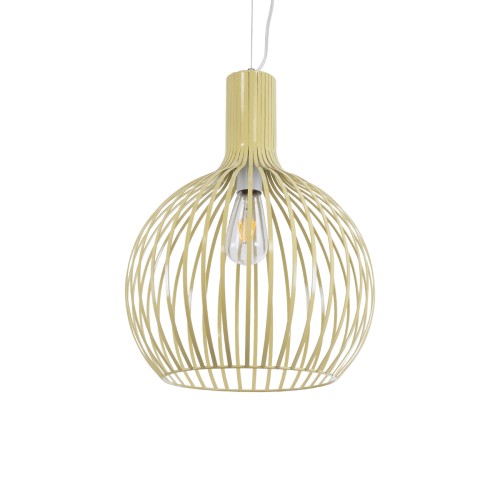GLOBOSTAR® SCANDI 01267 Vintage Κρεμαστό Φωτιστικό Οροφής με Ντουί 1 x E27 AC 220-240V IP20 - Μπεζ - Μ38 x Π38 x Y50cm