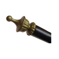 GLOBOSTAR® BILLIARD SERIES 01280 Vintage Κρεμαστό Φωτιστικό Οροφής με Ντουί 3 x E27 AC 220-240V IP20 - Μαύρο & Μελί - Μ96 x Π25 x Υ30cm