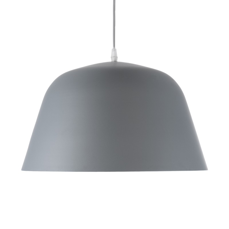 GLOBOSTAR® UPVALE 01282 Μοντέρνο Κρεμαστό Φωτιστικό Οροφής με Ντουί 1 x E27 AC 220-240V IP20 - Γκρι & Λευκό - Μ40 x Π40 x Υ24cm