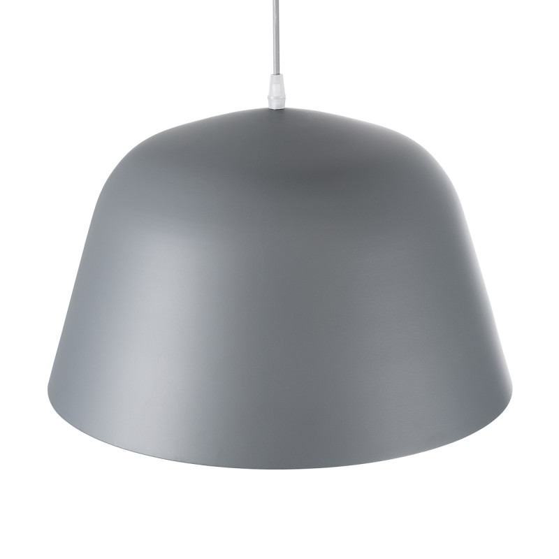 GLOBOSTAR® UPVALE 01282 Μοντέρνο Κρεμαστό Φωτιστικό Οροφής με Ντουί 1 x E27 AC 220-240V IP20 - Γκρι & Λευκό - Μ40 x Π40 x Υ24cm