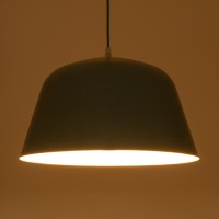 GLOBOSTAR® UPVALE 01285 Μοντέρνο Κρεμαστό Φωτιστικό Οροφής με Ντουί 1 x E27 AC 220-240V IP20 - Πράσινο & Λευκό - Μ40 x Π40 x Υ24cm
