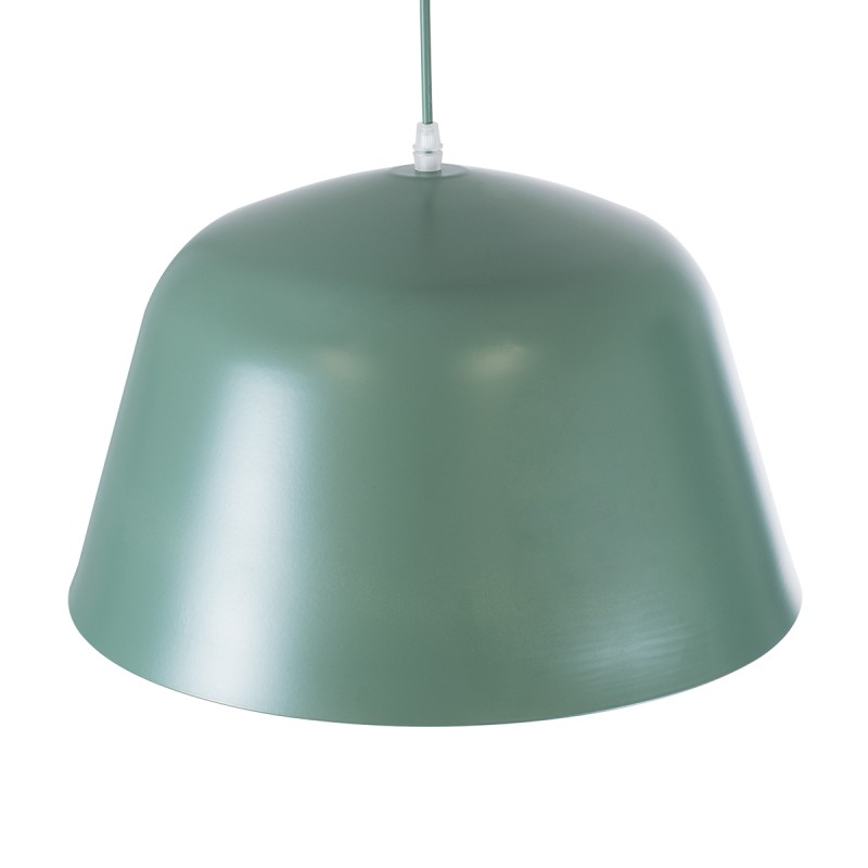 GLOBOSTAR® UPVALE 01285 Μοντέρνο Κρεμαστό Φωτιστικό Οροφής με Ντουί 1 x E27 AC 220-240V IP20 - Πράσινο & Λευκό - Μ40 x Π40 x Υ24cm