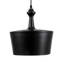 GLOBOSTAR® ROCKFORD 01287-A Μοντέρνο Κρεμαστό Φωτιστικό Οροφής με Ντουί 1 x E27 AC 220-240V IP20 - Μαύρο & Χρυσό - Μ30 x Π30 x Υ30cm