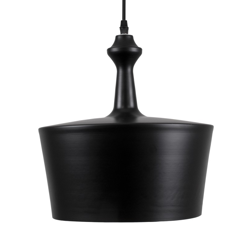 GLOBOSTAR® ROCKFORD 01287-A Μοντέρνο Κρεμαστό Φωτιστικό Οροφής με Ντουί 1 x E27 AC 220-240V IP20 - Μαύρο & Χρυσό - Μ30 x Π30 x Υ30cm