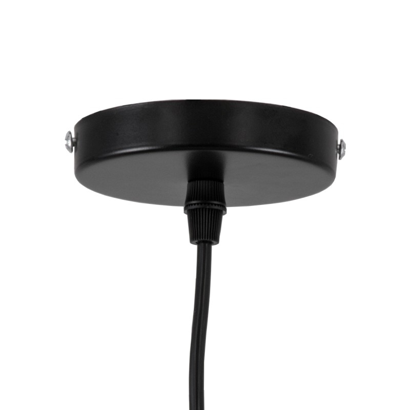 GLOBOSTAR® ROCKFORD 01287-A Μοντέρνο Κρεμαστό Φωτιστικό Οροφής με Ντουί 1 x E27 AC 220-240V IP20 - Μαύρο & Χρυσό - Μ30 x Π30 x Υ30cm