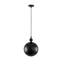 GLOBOSTAR® ROCKFORD 01287-B Μοντέρνο Κρεμαστό Φωτιστικό Οροφής με Ντουί 1 x E27 AC 220-240V IP20 - Μαύρο & Χρυσό - Μ24 x Π24 x Y27cm