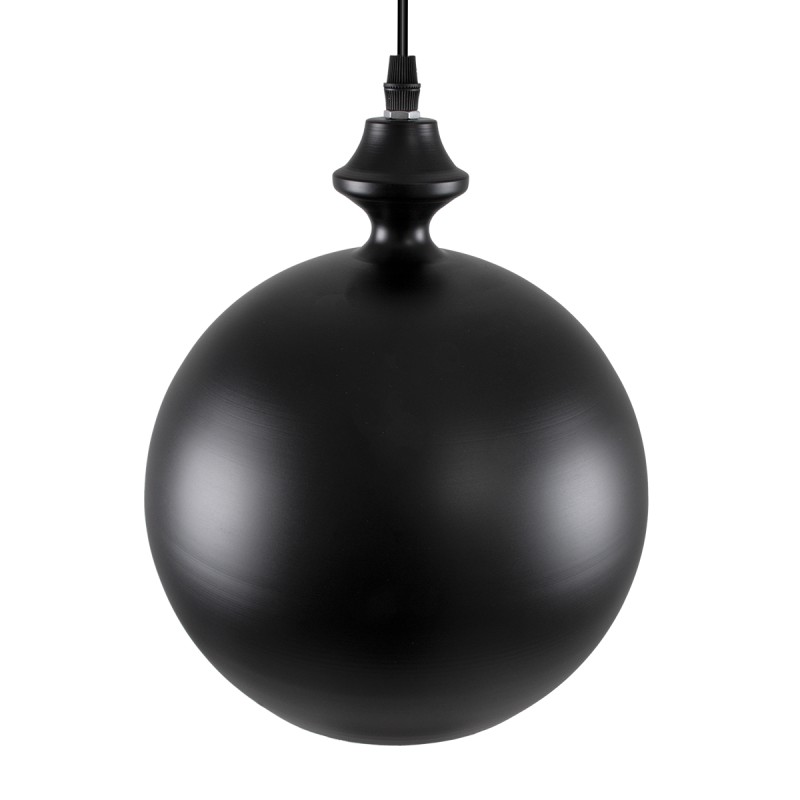 GLOBOSTAR® ROCKFORD 01287-B Μοντέρνο Κρεμαστό Φωτιστικό Οροφής με Ντουί 1 x E27 AC 220-240V IP20 - Μαύρο & Χρυσό - Μ24 x Π24 x Y27cm