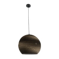 GLOBOSTAR® SANTORINI 01289 Boho Κρεμαστό Φωτιστικό Οροφής με Ντουί 1 x E27 AC 220-240V IP20 - Καφέ - Μ40 x Π40 x Y35cm