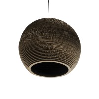 GLOBOSTAR® SANTORINI 01289 Boho Κρεμαστό Φωτιστικό Οροφής με Ντουί 1 x E27 AC 220-240V IP20 - Καφέ - Μ40 x Π40 x Y35cm