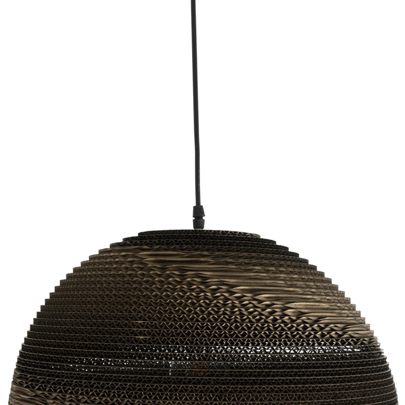 GLOBOSTAR® SANTORINI 01289 Boho Κρεμαστό Φωτιστικό Οροφής με Ντουί 1 x E27 AC 220-240V IP20 - Καφέ - Μ40 x Π40 x Y35cm
