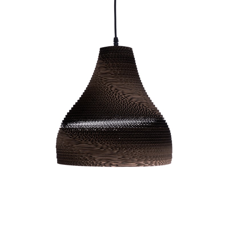 GLOBOSTAR® SANTORINI 01292 Boho Κρεμαστό Φωτιστικό Οροφής με Ντουί 1 x E27 AC 220-240V IP20 - Καφέ - Μ30 x Π30 x Y30cm