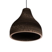 GLOBOSTAR® SANTORINI 01292 Boho Κρεμαστό Φωτιστικό Οροφής με Ντουί 1 x E27 AC 220-240V IP20 - Καφέ - Μ30 x Π30 x Y30cm