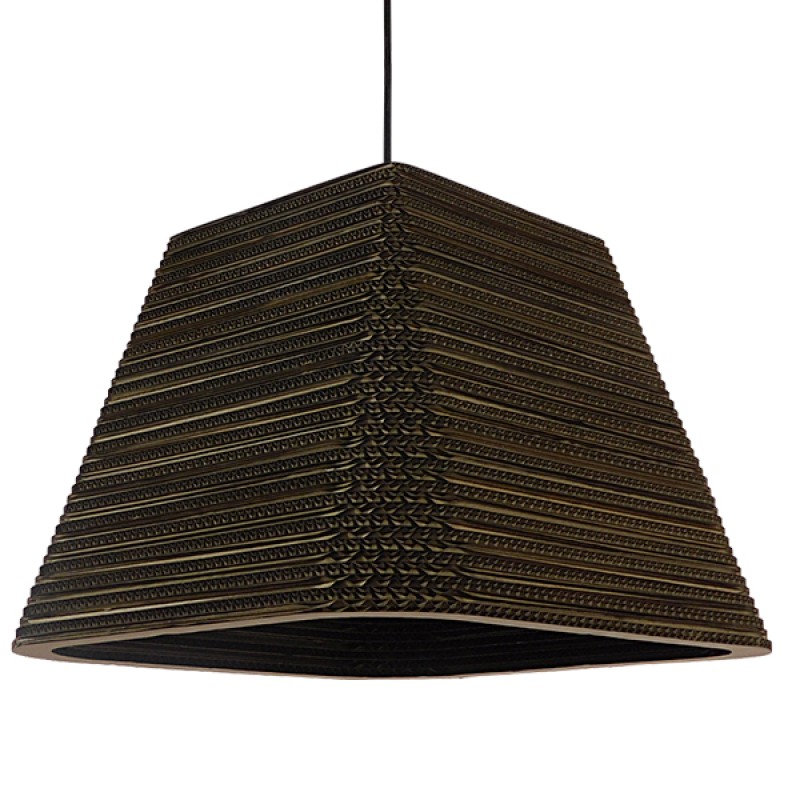GLOBOSTAR® SANTORINI 01295 Boho Κρεμαστό Φωτιστικό Οροφής με Ντουί 1 x E27 AC 220-240V IP20 - Καφέ - Μ38 x Π38 x Υ30cm