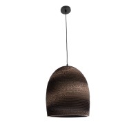 GLOBOSTAR® SANTORINI 01296 Boho Κρεμαστό Φωτιστικό Οροφής με Ντουί 1 x E27 AC 220-240V IP20 - Καφέ - Μ35 x Π35 x Υ40cm