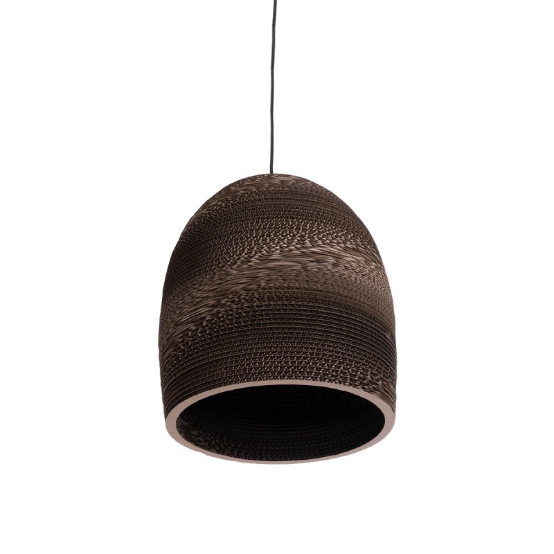 GLOBOSTAR® SANTORINI 01296 Boho Κρεμαστό Φωτιστικό Οροφής με Ντουί 1 x E27 AC 220-240V IP20 - Καφέ - Μ35 x Π35 x Υ40cm