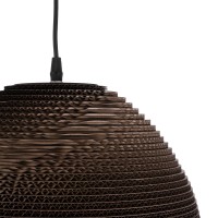 GLOBOSTAR® SANTORINI 01296 Boho Κρεμαστό Φωτιστικό Οροφής με Ντουί 1 x E27 AC 220-240V IP20 - Καφέ - Μ35 x Π35 x Υ40cm