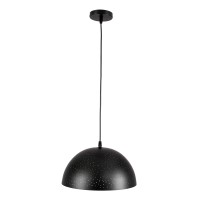 GLOBOSTAR® SOLANA 01301 Μοντέρνο Κρεμαστό Φωτιστικό Οροφής με Ντουί 1 x E27 AC 220-240V IP20 - Μαύρο & Χρυσό - Μ30 x Π30 x Υ15cm