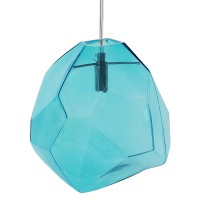 GLOBOSTAR® RINA 01306 Μοντέρνο Κρεμαστό Φωτιστικό Οροφής με Ντουί 1 x G9 AC 220-240V IP20 - Γαλάζιο - Μ20 x Π20 x Υ20cm