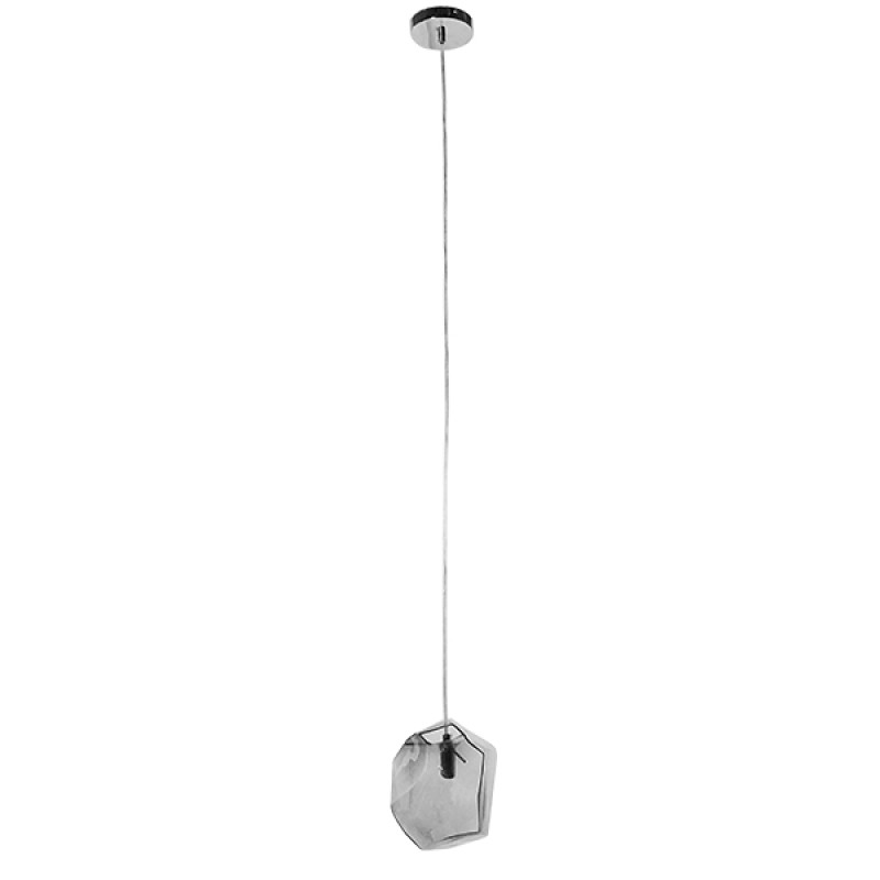 GLOBOSTAR® RINA 01307 Μοντέρνο Κρεμαστό Φωτιστικό Οροφής με Ντουί 1 x G9 AC 220-240V IP20 - Γκρι - Μ16 x Π16 x Υ17cm