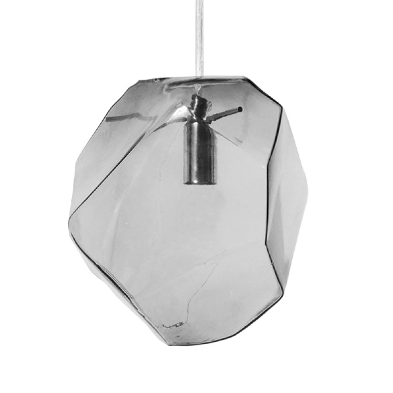 GLOBOSTAR® RINA 01307 Μοντέρνο Κρεμαστό Φωτιστικό Οροφής με Ντουί 1 x G9 AC 220-240V IP20 - Γκρι - Μ16 x Π16 x Υ17cm
