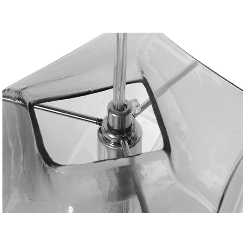 GLOBOSTAR® RINA 01307 Μοντέρνο Κρεμαστό Φωτιστικό Οροφής με Ντουί 1 x G9 AC 220-240V IP20 - Γκρι - Μ16 x Π16 x Υ17cm